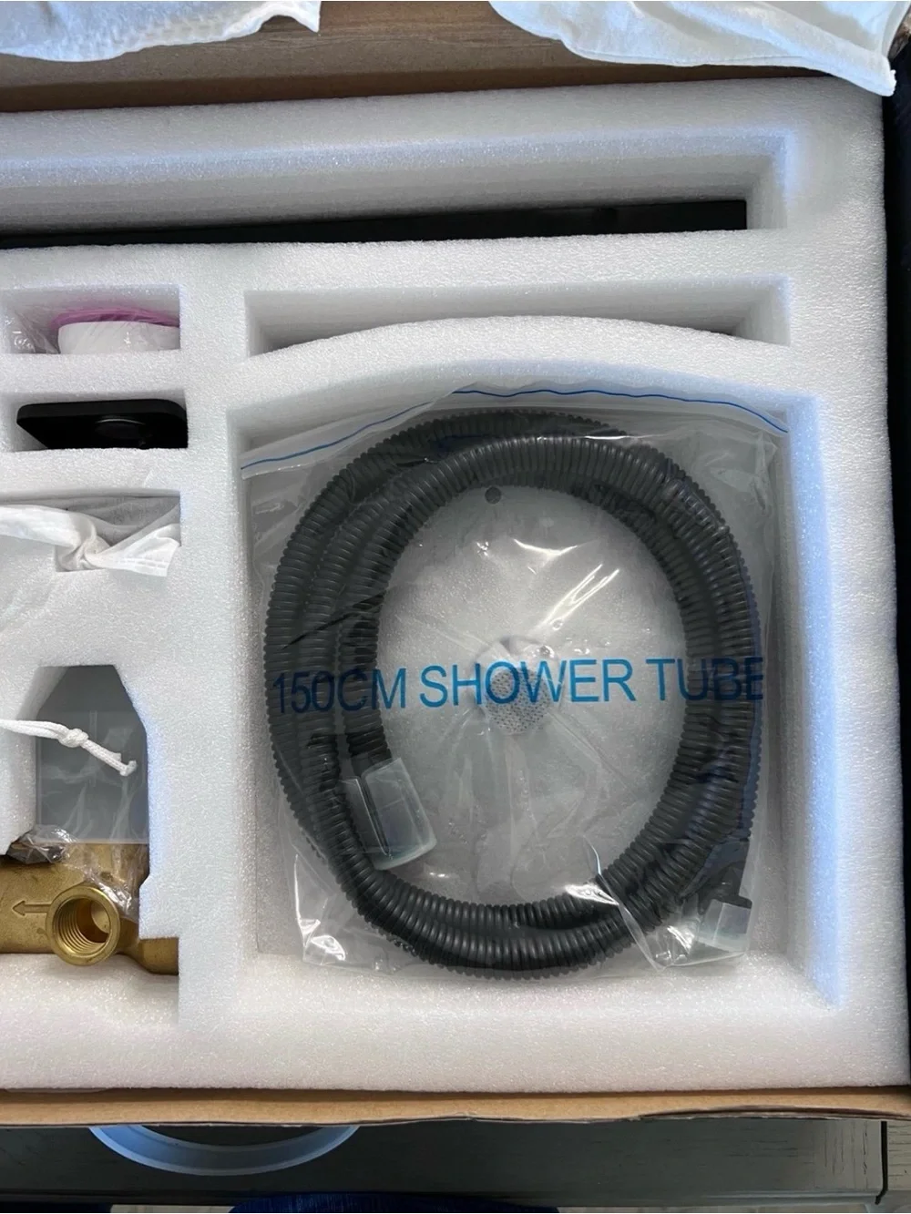 NEW 12 Inch Ceiling Mount Matte Black Shower System Bathroom Luxury Rain Mixer
